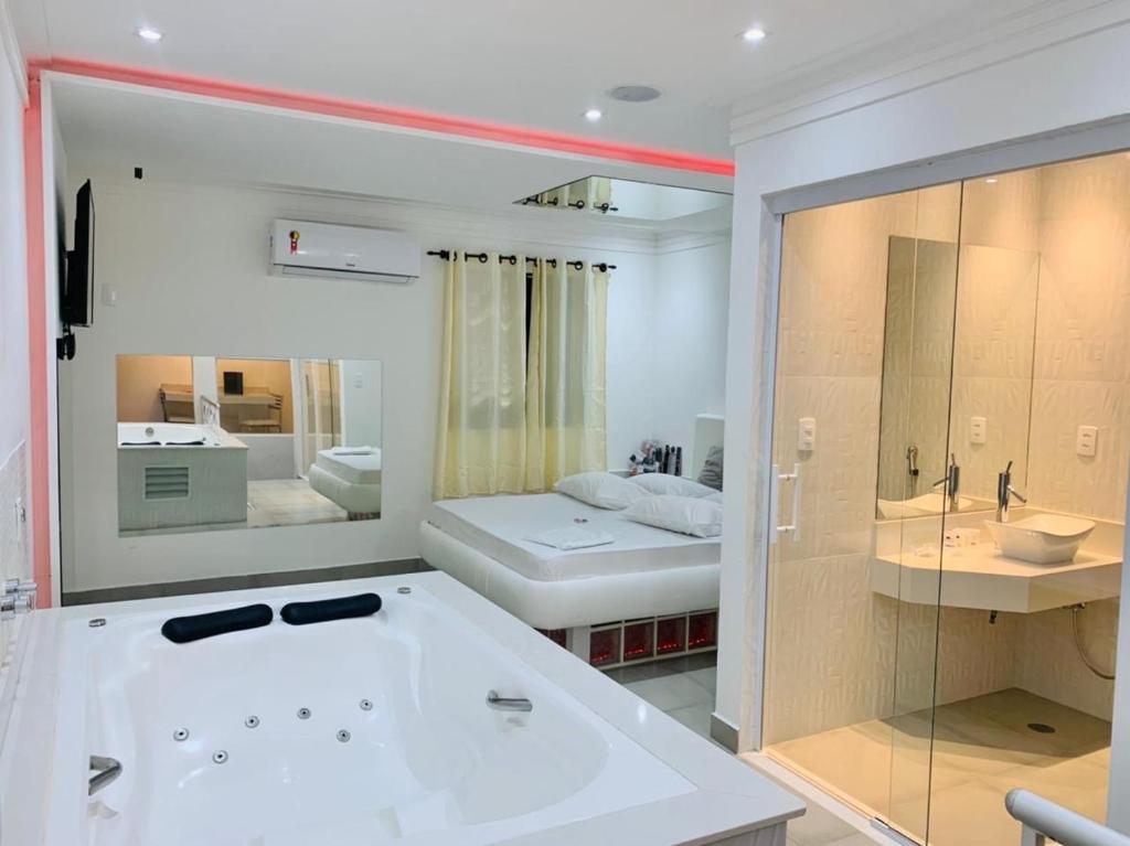 Quarto com Hidro Studio Motel Santos (Adult Only)