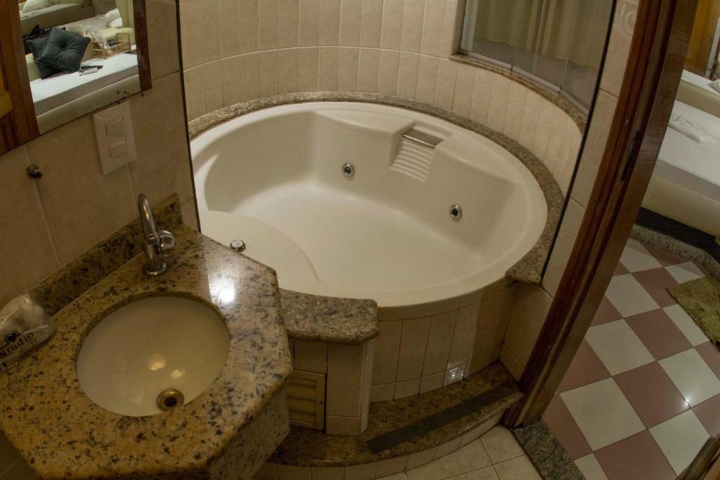 Studio Motel Santos (Adult Only) com Hidro no Quarto